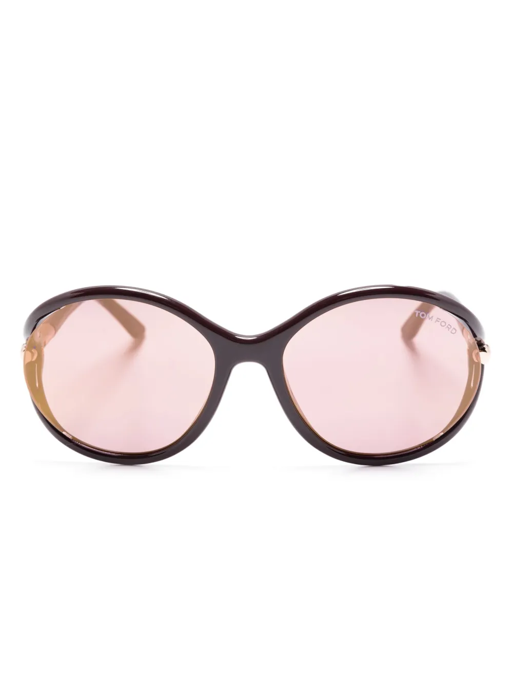 TOM FORD Eyewear Occhiali da sole oversize - Rosso