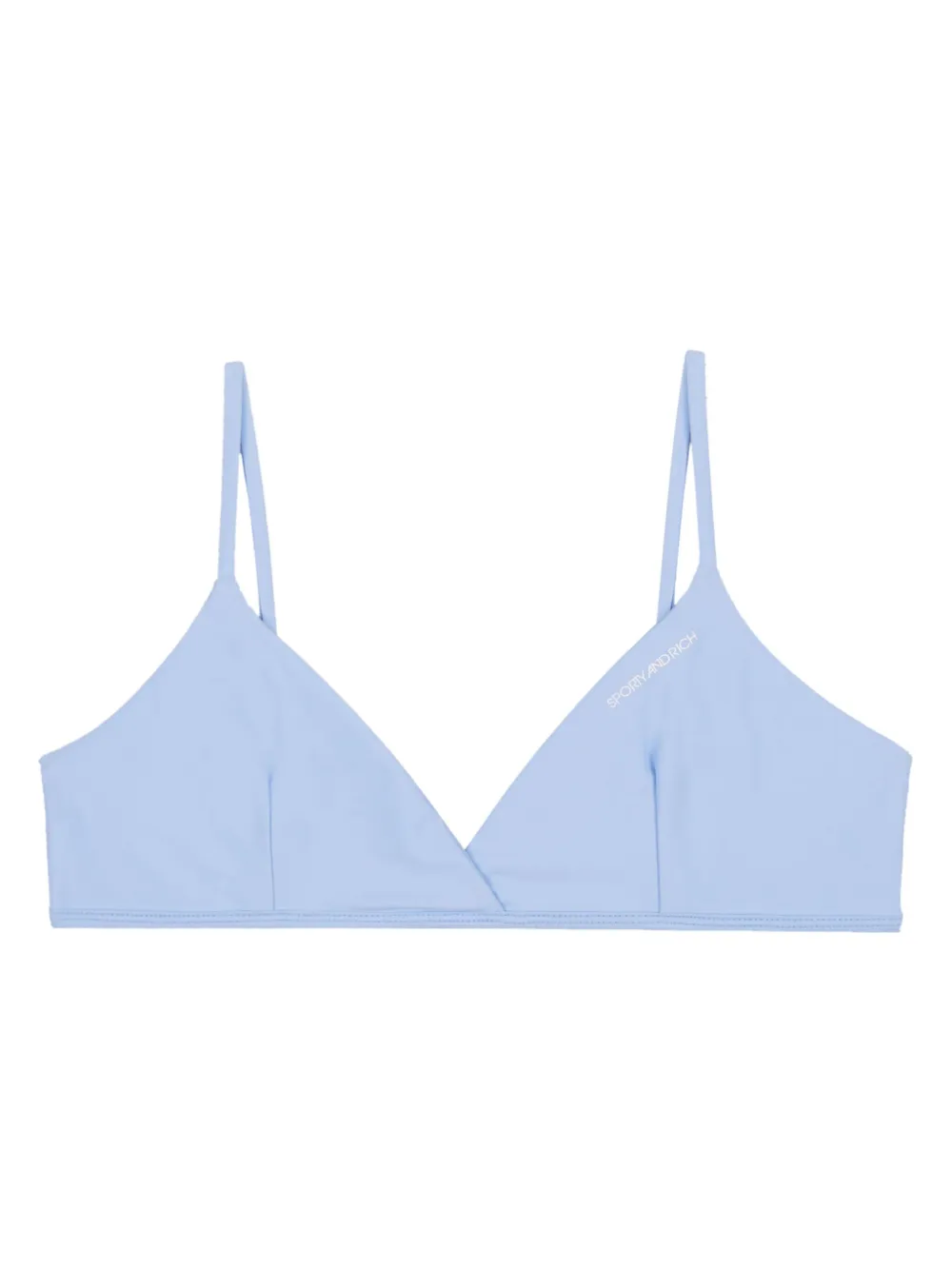 Sporty & Rich Top bikini Brigitte a triangolo - Blu