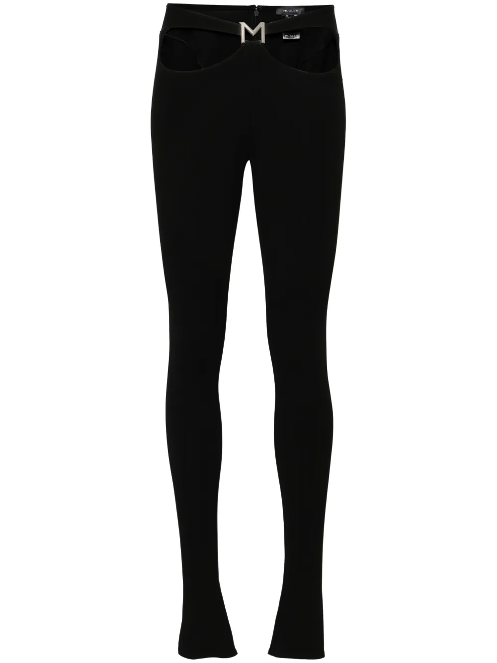 Mugler Leggings con dettaglio cut-out - Nero