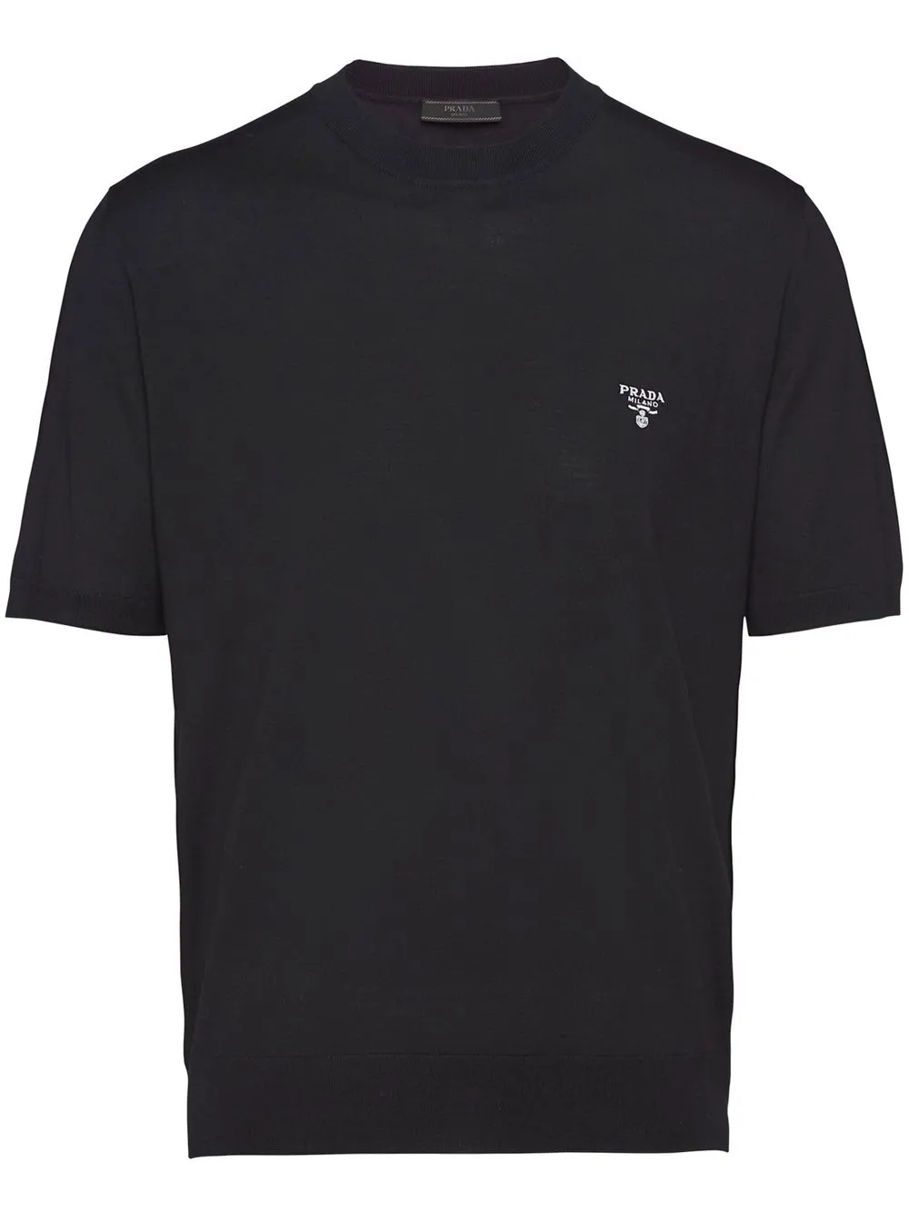 Prada T-shirt con ricamo - Nero