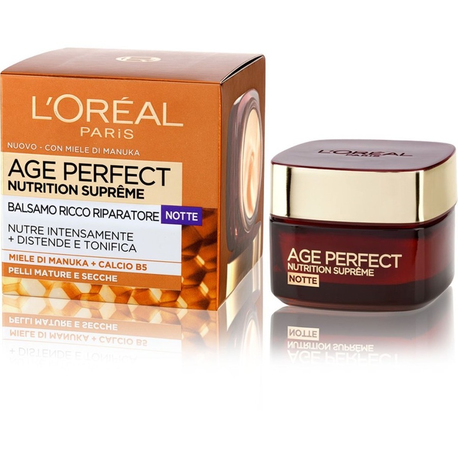 L'Oréal Paris Age Perfect L'Oréal Paris Crema Viso Anti-rughe Age Perfect Nutrition Supreme, Trattamento Riparatore Notte