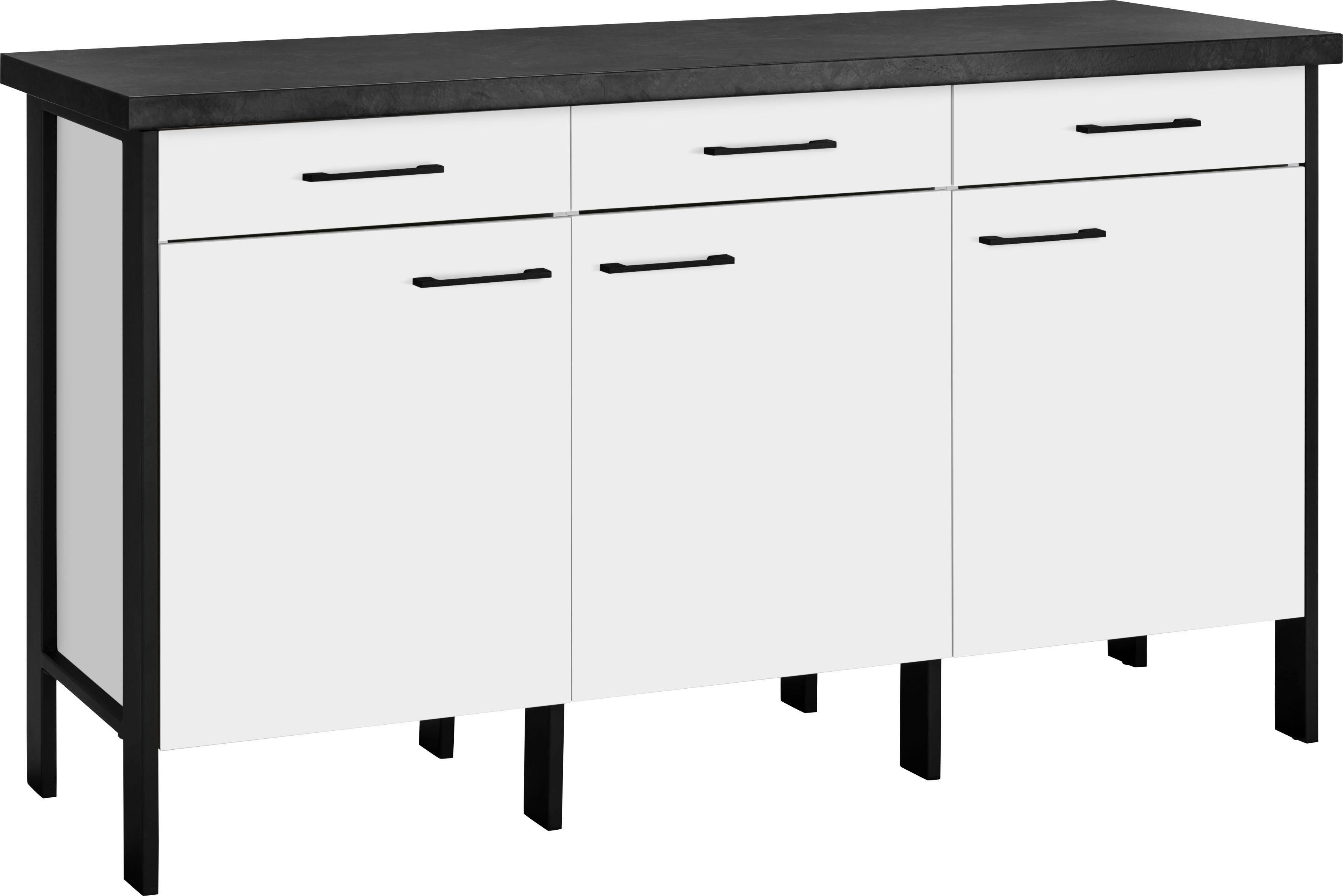 OPTIFIT Unterschrank »Tokio«, 158 cm breit, mit Stahlgestell, mit Vollauszug, Sideboard mit Stauraum