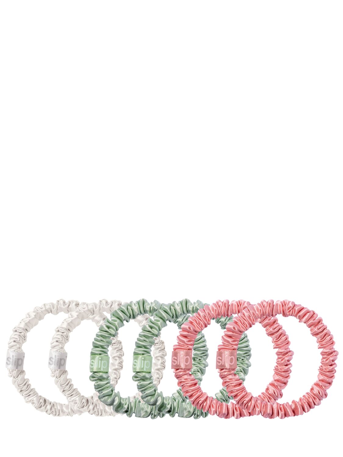 Set Of 6 Skinny Scrunchies