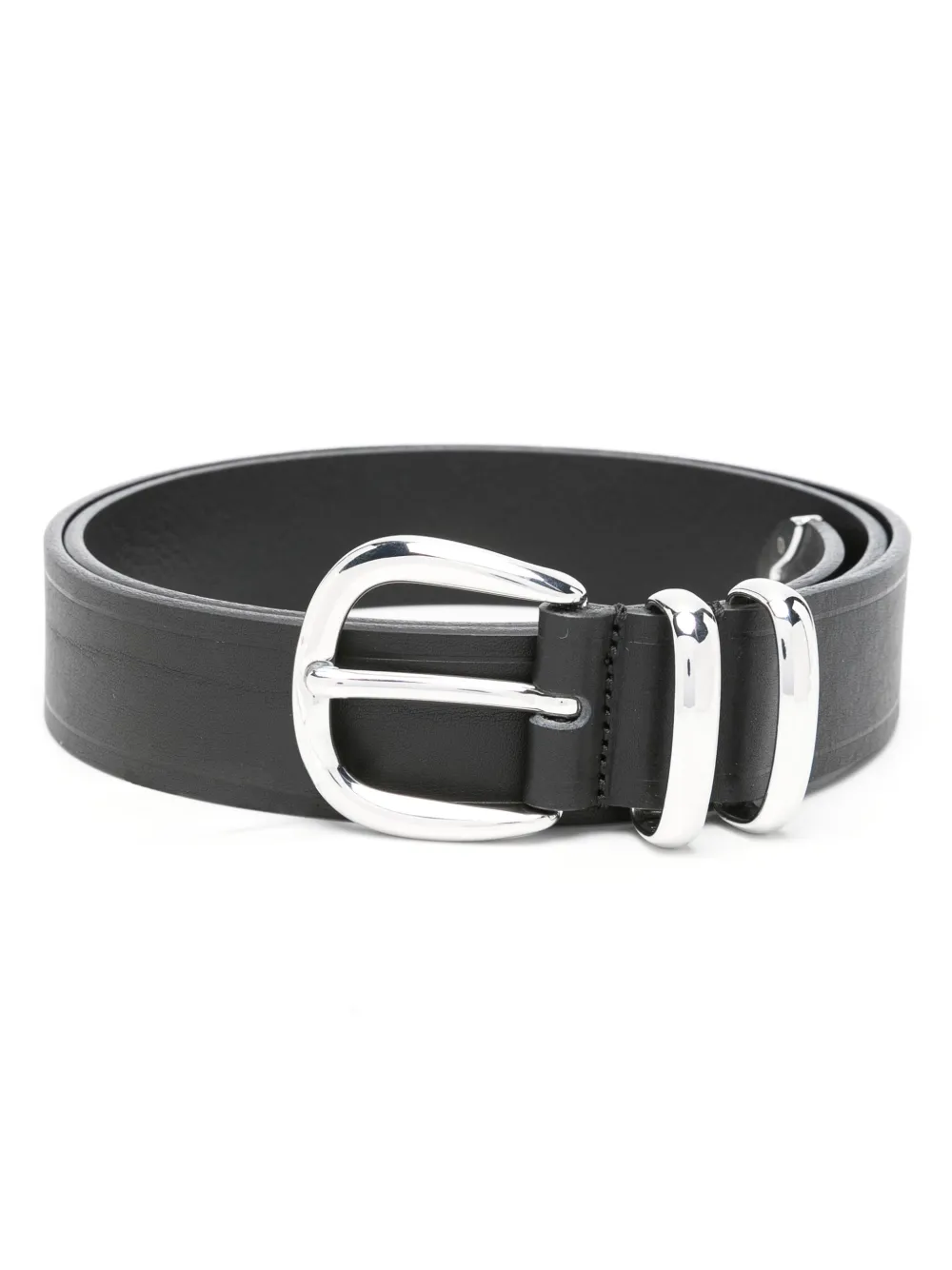 Sunflower Tip End leather belt - Nero