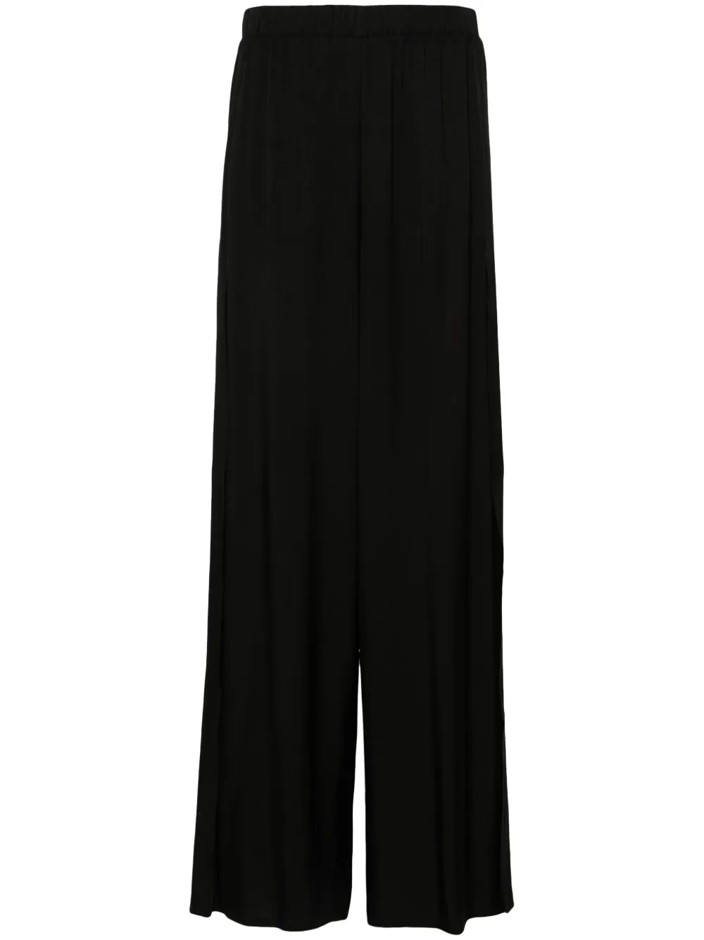 Federica Tosi twill wide trousers - Nero