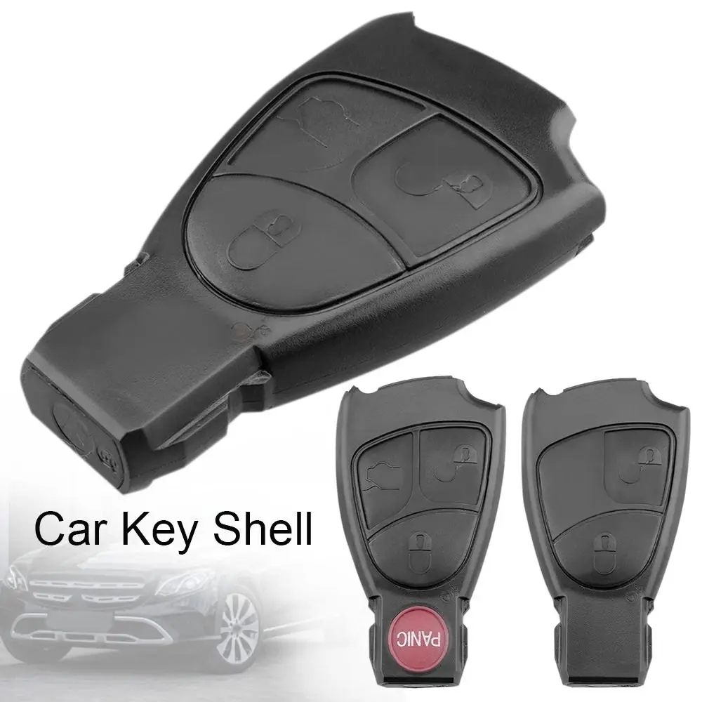 2/3/4 Button Car Key Case Abs Remote Key Shell Car Key Shell Per Mercedes Benz C B E Class W203 W211 W204 Yu Bn Cls Clk