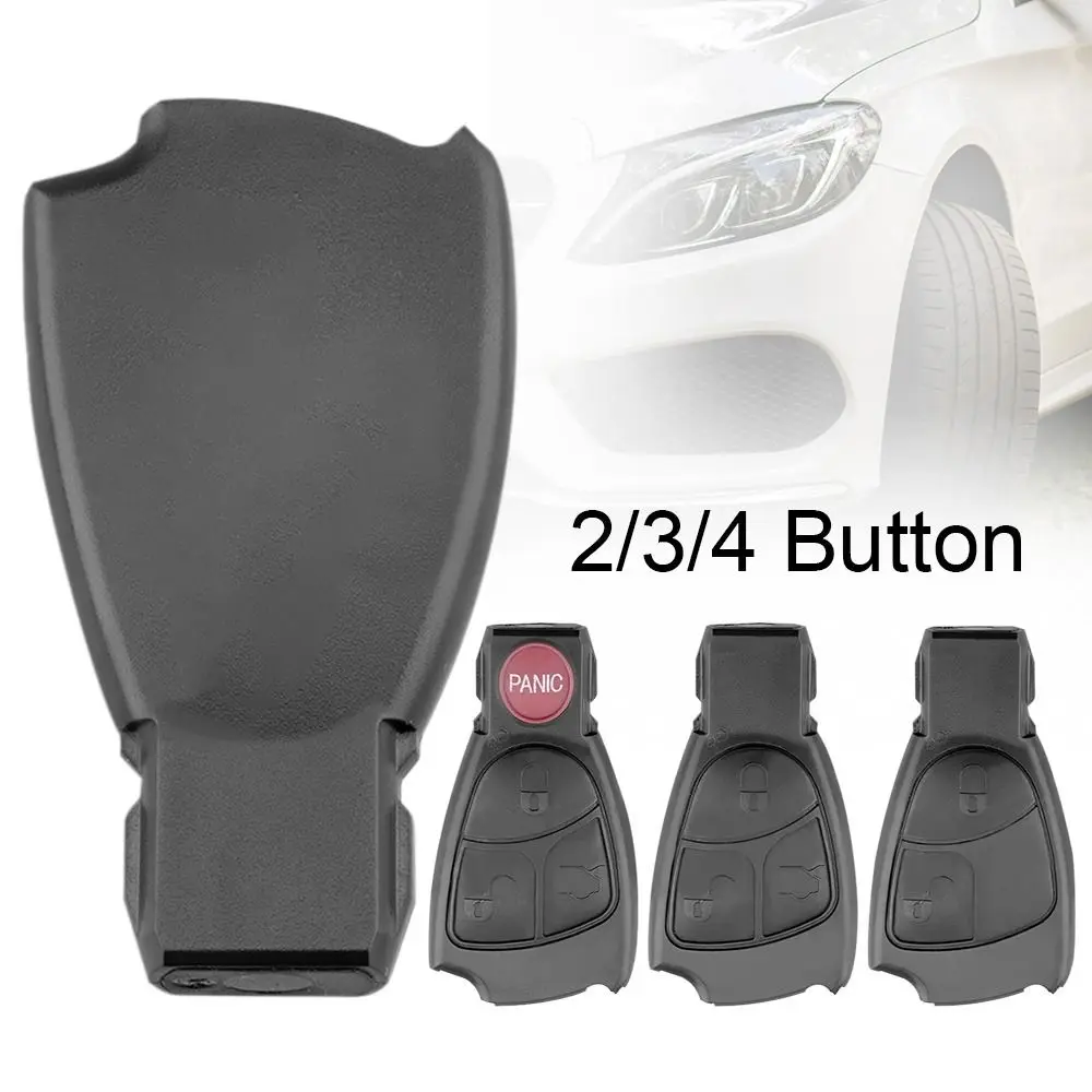 2/3/4 Button Car Key Case Abs Black Key Case Cover Car Key Shell Per Mercedes Benz C B E Class W203 W211 W204 Yu Bn Cls Clk