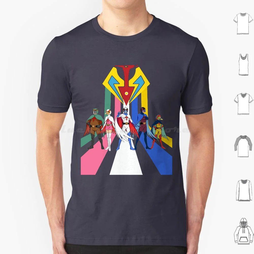 Battaglia Dei Pianeti Gatchaman G Force Of The Galaxy T Shirt 6Xl Cotton Cool Tee Battle Of The Planets Battle Of The Planest