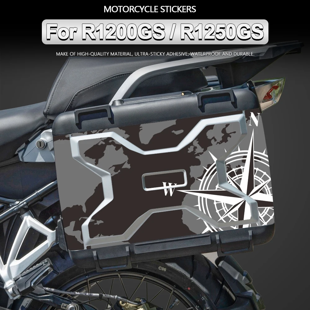 Adesivo Moto Scatole Laterali Impermeabili Decalcomania Gs 1250 Adesivi Per Bmw Vario Case R1200Gs R1250Gs R 1200 1250 Gs Accessori