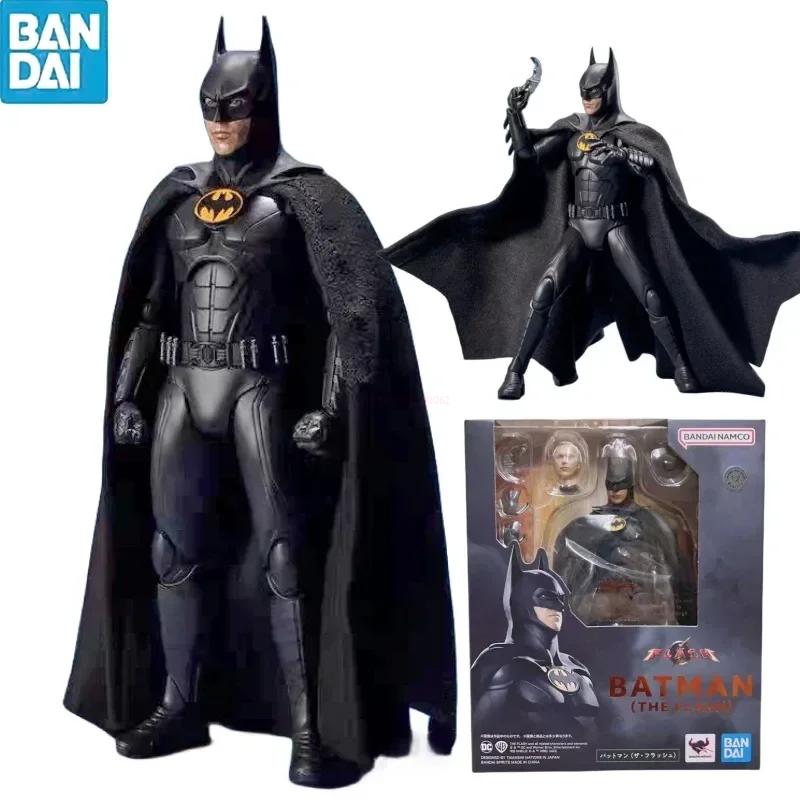 Genuine Shfiguards The Flash Michael Keaton Batman Bruce Wayne Anime Figure Toys Shf Regalo Di Compleanno