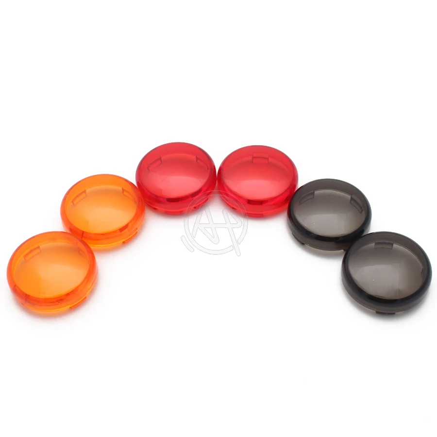 3 Colori Abs Di Plastica Del Motociclo Segnale Di Girata Lente Luce Per Harley Softail Dyna Sportster Fatboy Heritage Rocker V- Asta Di D30