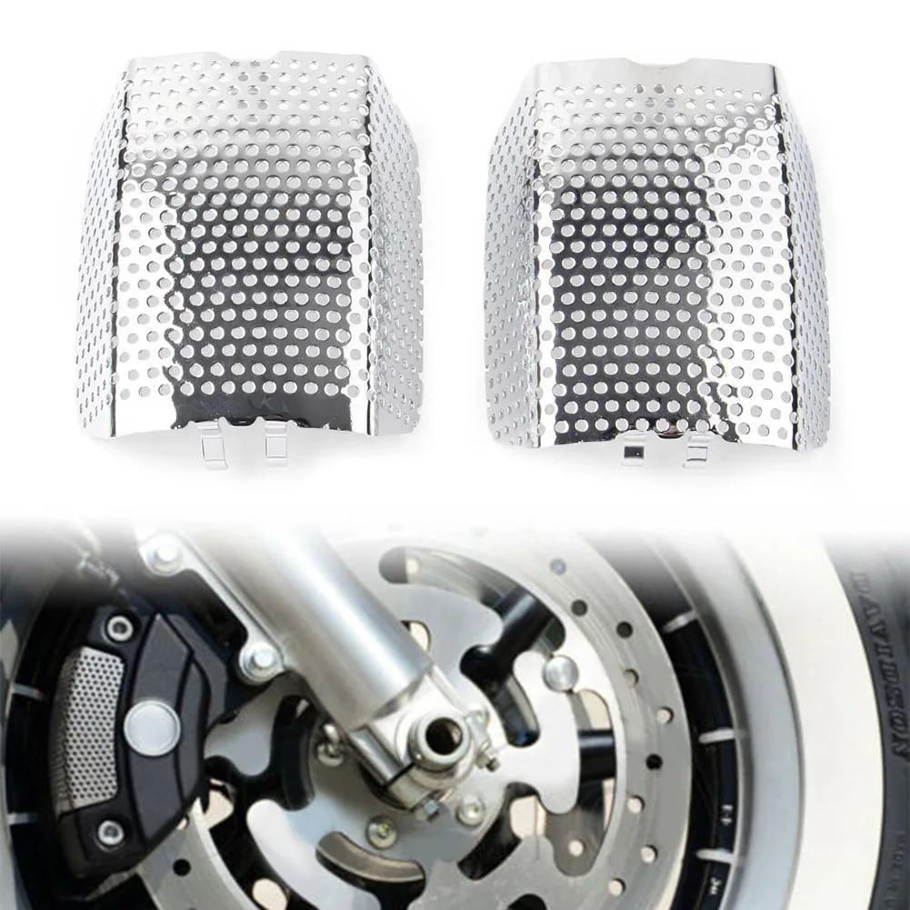 Coperchio Inserti Pinza Anteriore Moto 2 Pezzi Cromato Per Harley V-Rod Muscle Vrscf Touring 2008-2019 42054-05