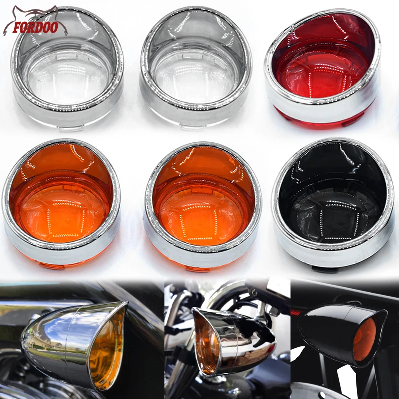 Per Harley Touring Flhr Fxrt Sportster Xl Dyna Softail Flhx V-Rod Fltri Indicatore Di Direzione Bezels Copriobiettivo Visiera Trim Rings