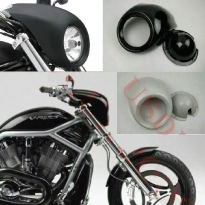 Faro Anteriore Carenatura Cowl Per Harley Davidson V Rod Night Rod Vrsc Dyna Fx Sportster Iron Xl 883 1200 48 72 Nero/Unpaint