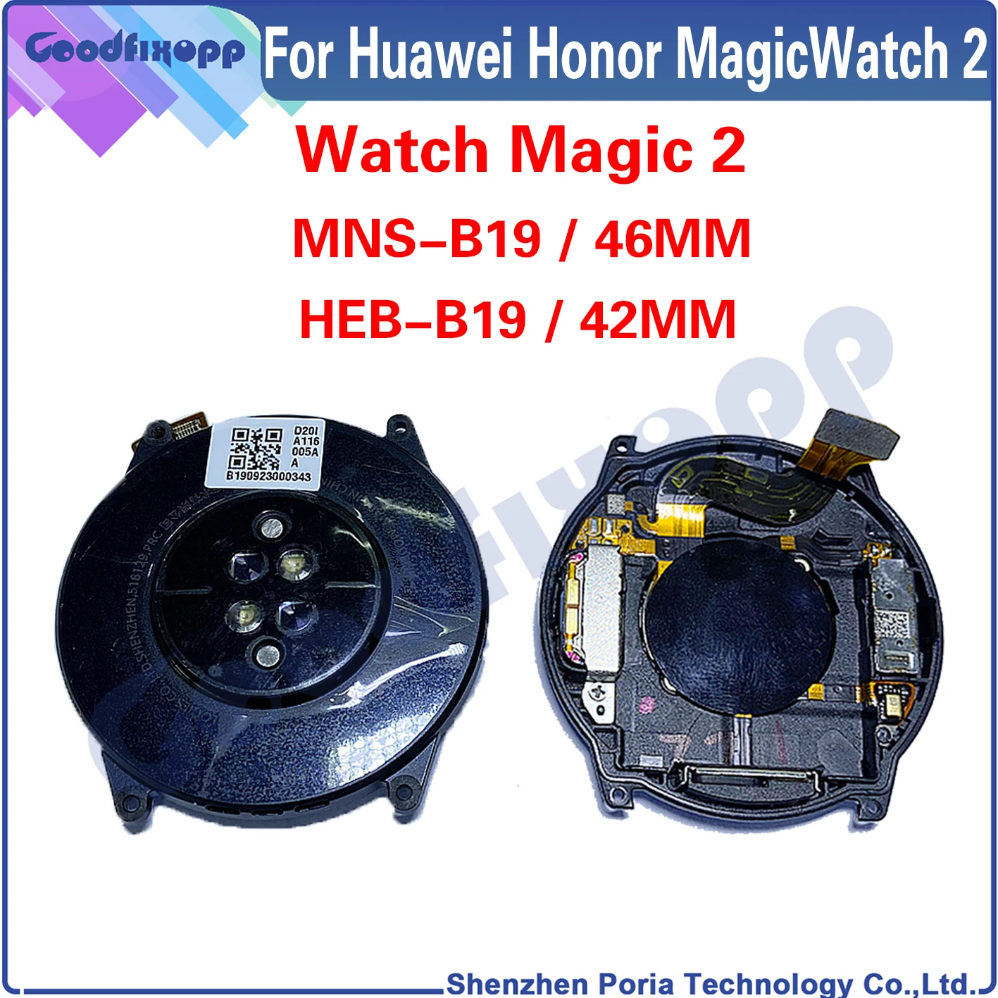Per Huawei Honor Magicwatch 2 Magic2 Heb-B19 Mns-B19 Magic2 Custodia Per Orologio Shell Coperchio Della Batteria Coperchio Posteriore Della Cassa Post