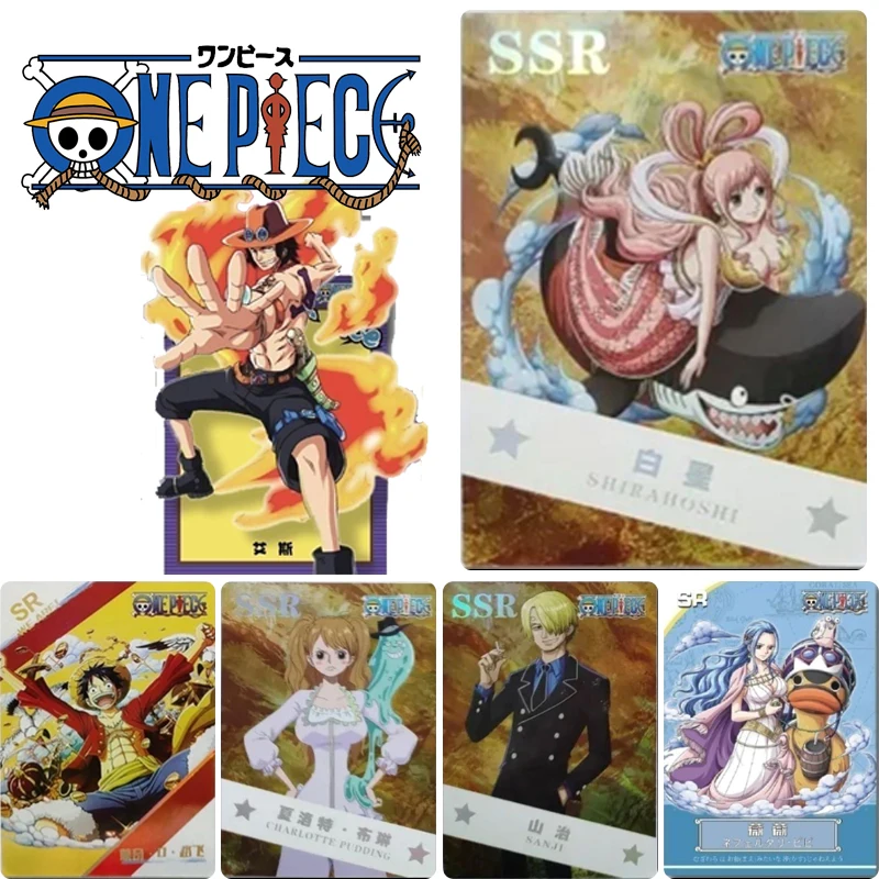Blue Card One Piece Sr Ssr Card Trafalgar D. Water Law Monkey D. Rufy Rare Collection Card Christmas Birthday Gift Game Toys