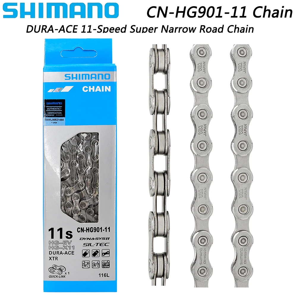 Shimano Dura-Ace Cn-Hg901 11 Catena Di Velocità Iperglide Super Stretto Per Parti Di Biciclette Originali Della Catena Della Bici Da Strada