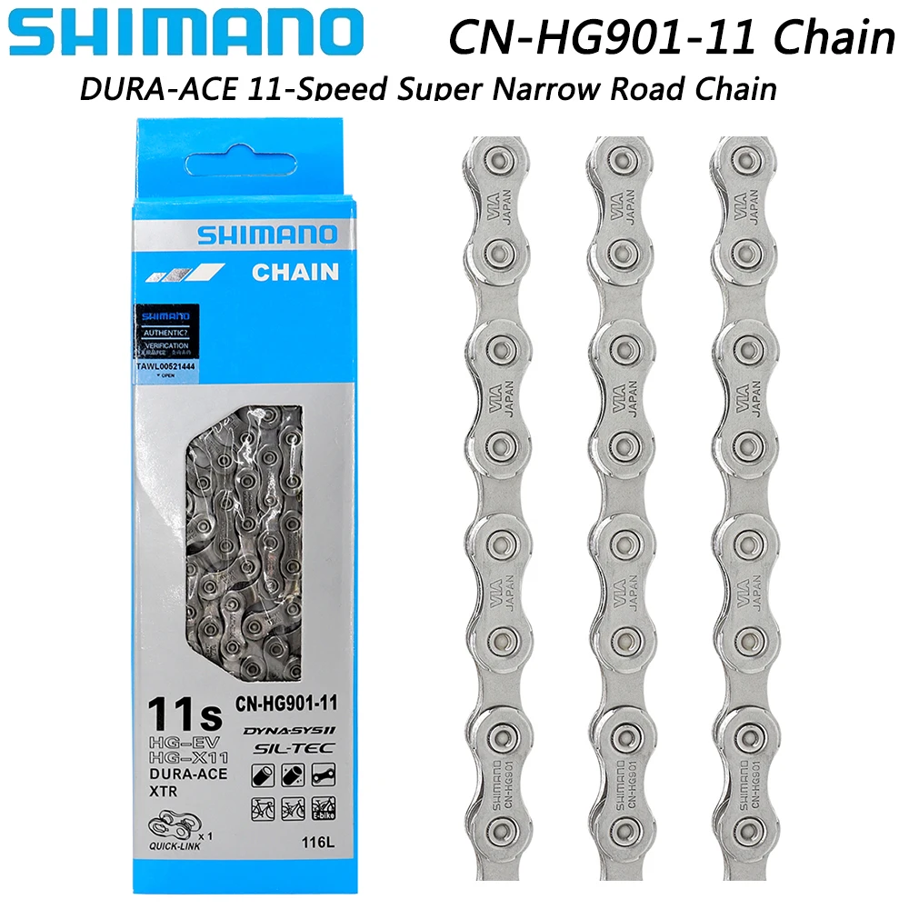 Shimano Dura-Ace Cn-Hg901 11 Catena Di Velocità Iperglide Super Stretto Per Parti Di Biciclette Originali Della Catena Della Bici Da Strada
