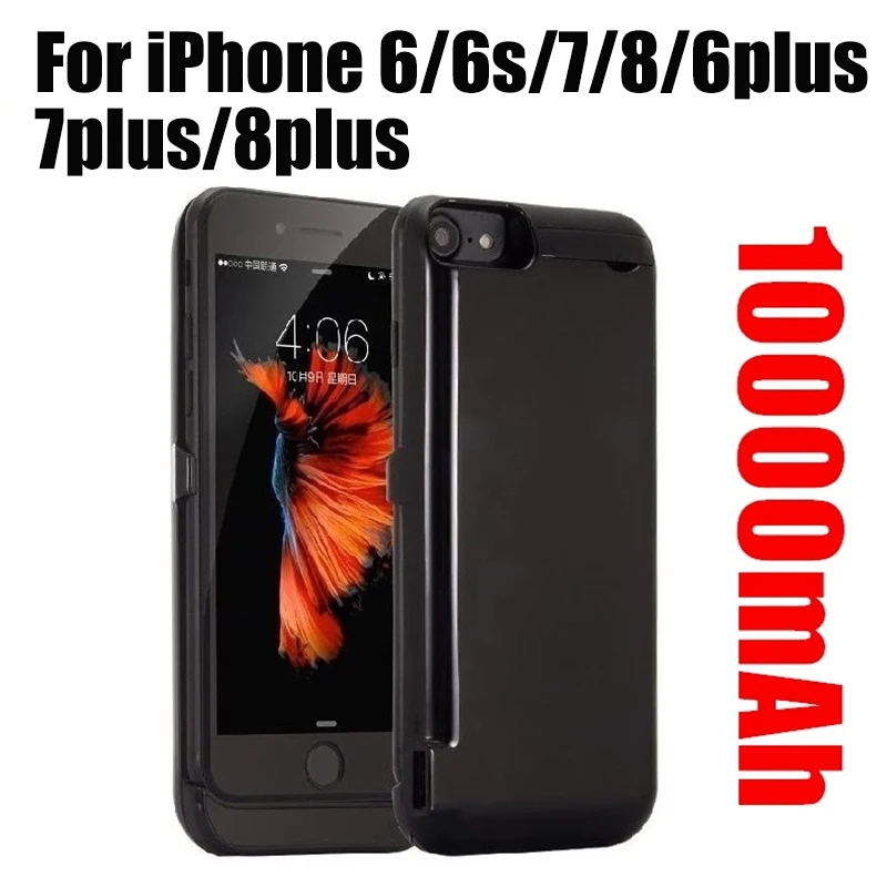 Batteria Esterna Portatile Da 10000Mah Per Iphone 6 6S 7 8 Custodia Per Batteria Del Telefono Per Iphone 6 Plus 6S Plus 7 Plus 8 Plus Custodia Di Rica