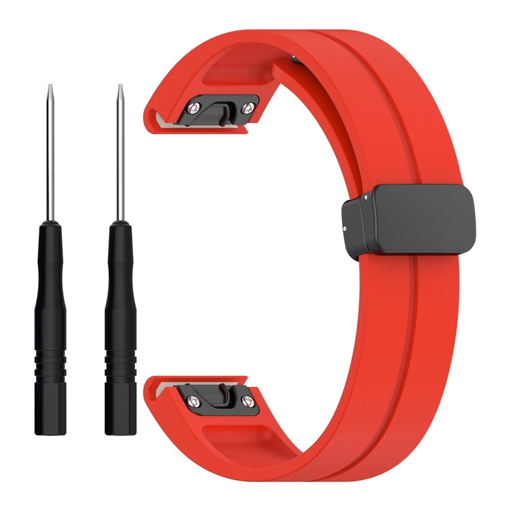Cinturini Con Fibbia Magnetica In Silicone Da 20Mm Per Cinturino Garmin Fenix 7S Garmin Descent Mk2S Per Garmin Fenix 6S 5S Nuovo Orologio In Silicone