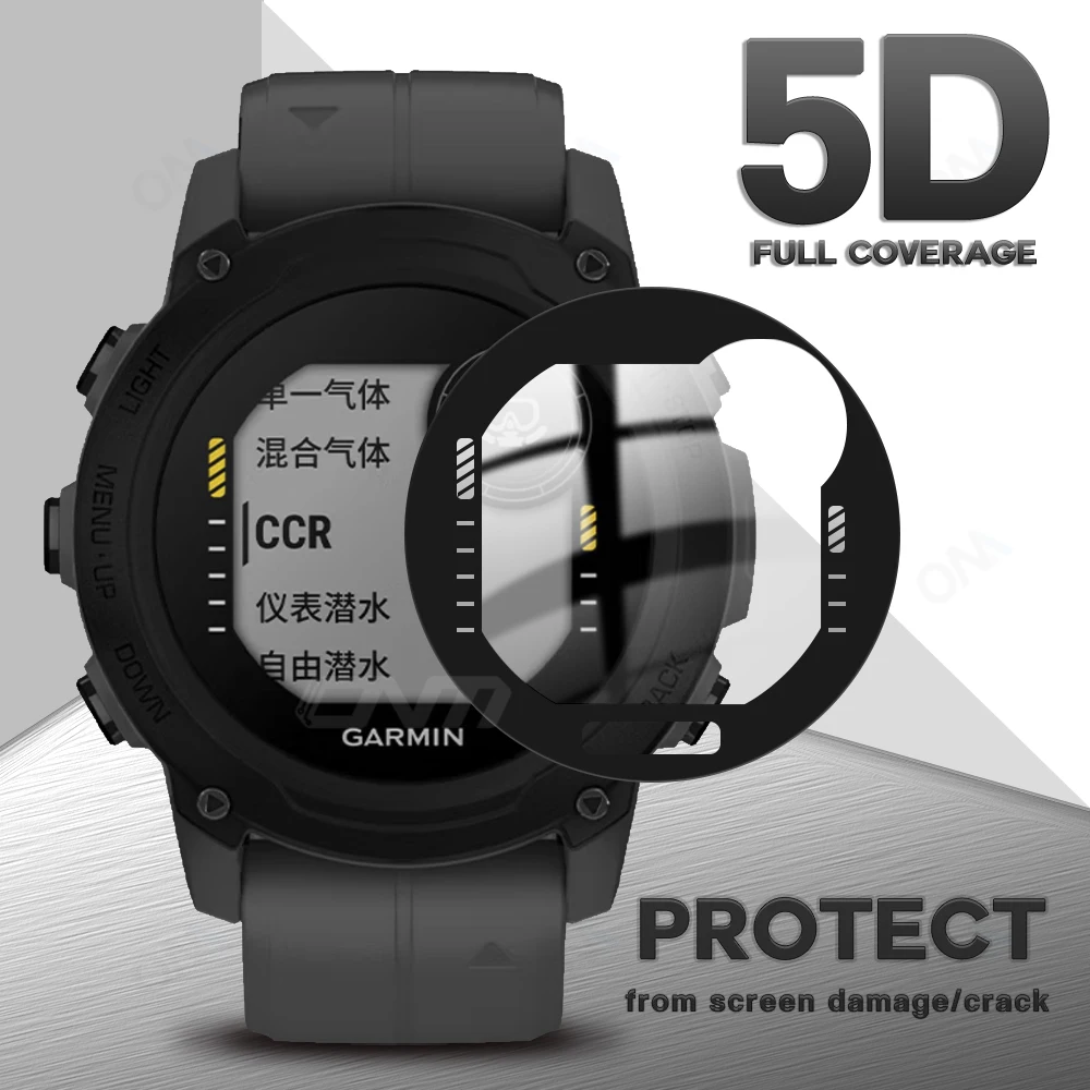 Pellicola Protettiva 5D Per Garmin Descente G1/Instinto 2 2S Smart Watch Pellicola Salvaschermo Morbida Per Garmin Descente G1 (Non Vetro)