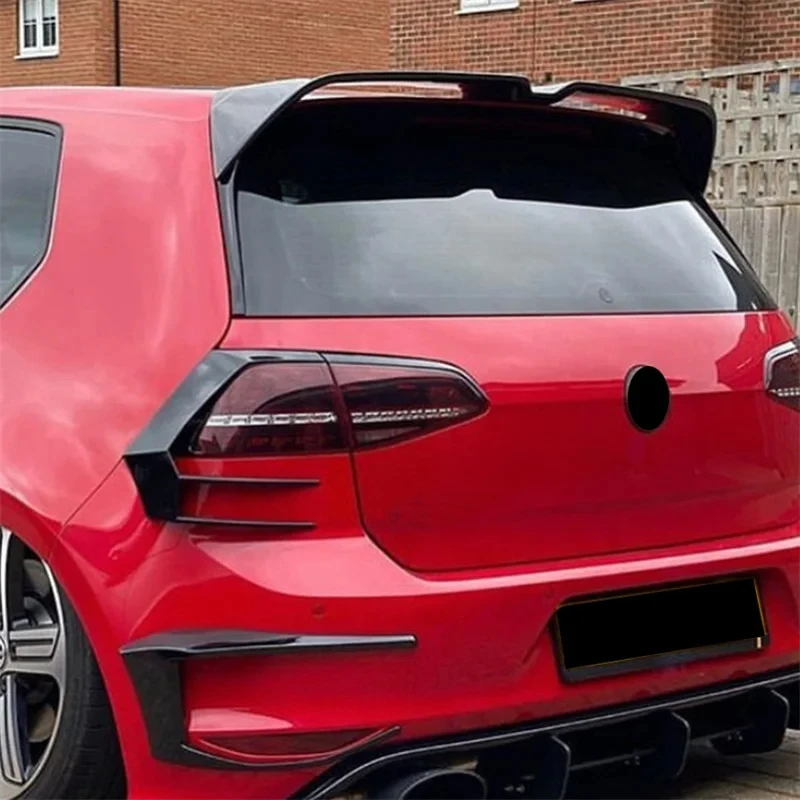 Car Tail Top Wind Spoiler Wings Per Vw Golf 7 Mk 7 Gti R Oettinger Style Cars Rear Trunk Roof Sport Spoiler Wing Styling