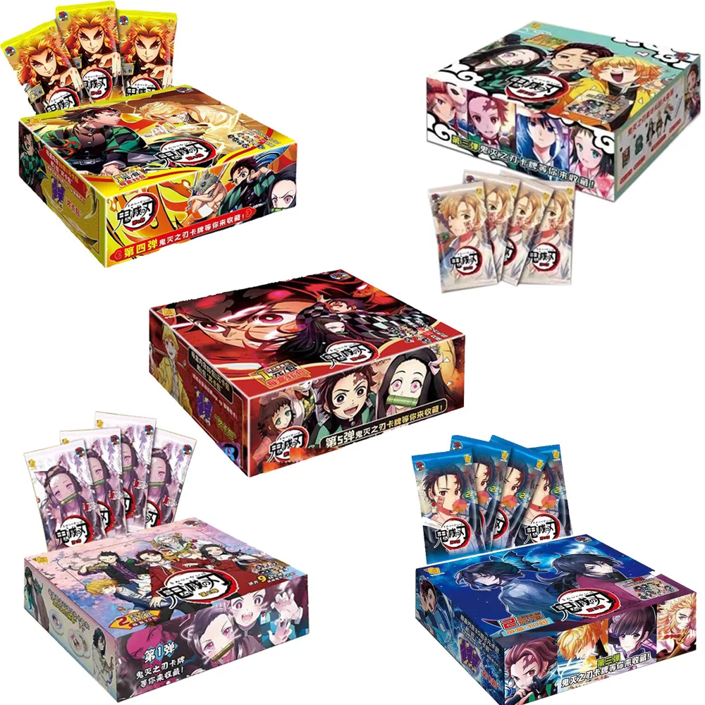 Fuori Dalla Stampa Demon Slayer Collection Card Tcg Anime Booster Pack Box Kamado Nezuko Rare Board Game Kids Birthday Toy Gift