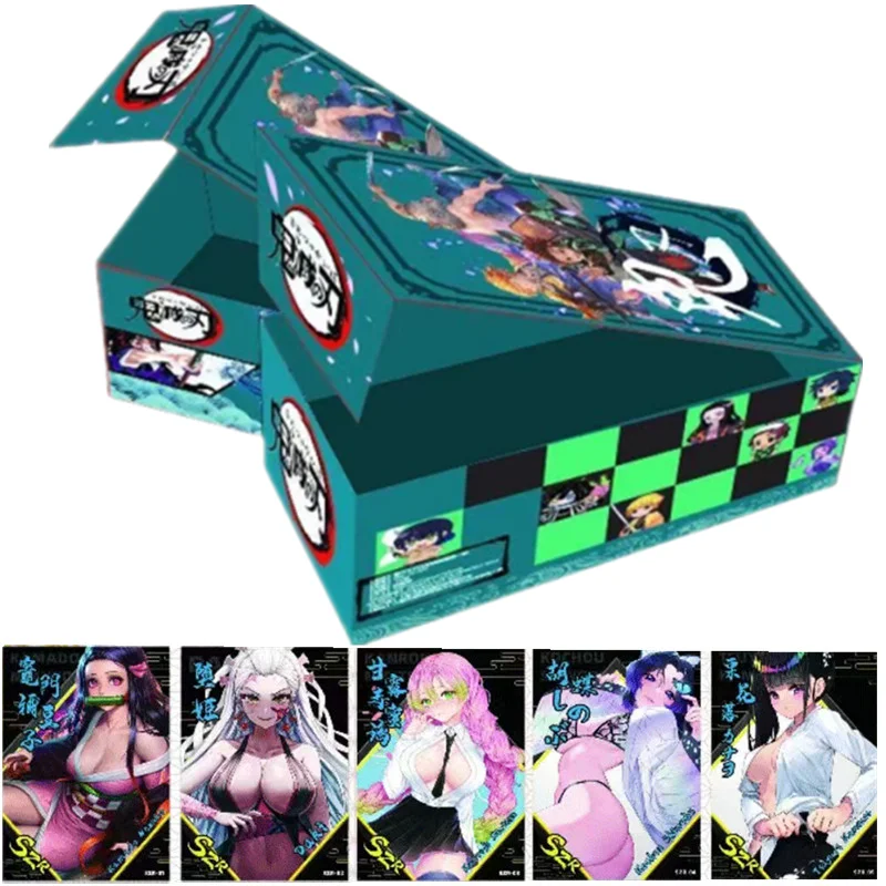 Demon Slayer Card Winding Ghost Moon Black Gold Card Bicolore Gold Card Water Column Nezuko Collection Card