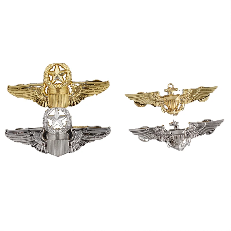 Us Army Wings Military Command Master Aviator Metal Wings Badge Wii Us Command Pilot Badge Pin Spilla