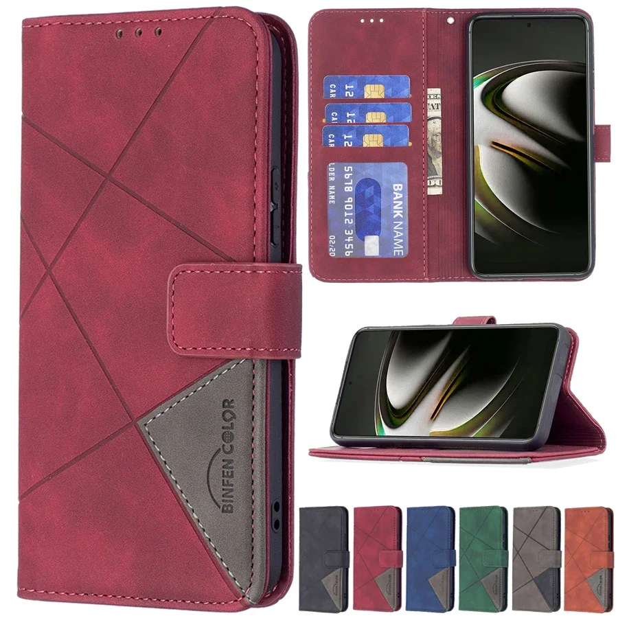 Wallte Prism Card Con Cappuccio Custodia Magnetica In Pelle Flip Per Samsung Galaxy S24 S23 Fe S22 Ultra S21 Plus S20 S10 S9 Note 20 10 Lite