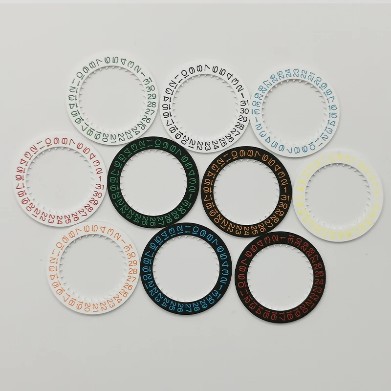 Giappone Nh35 Nh36 Data Dial Adatto Nh35 Nh36 4R Movimento Seiko Skx007 Giappone Automatico Meccanico Movt Day Date Dial Wheel
