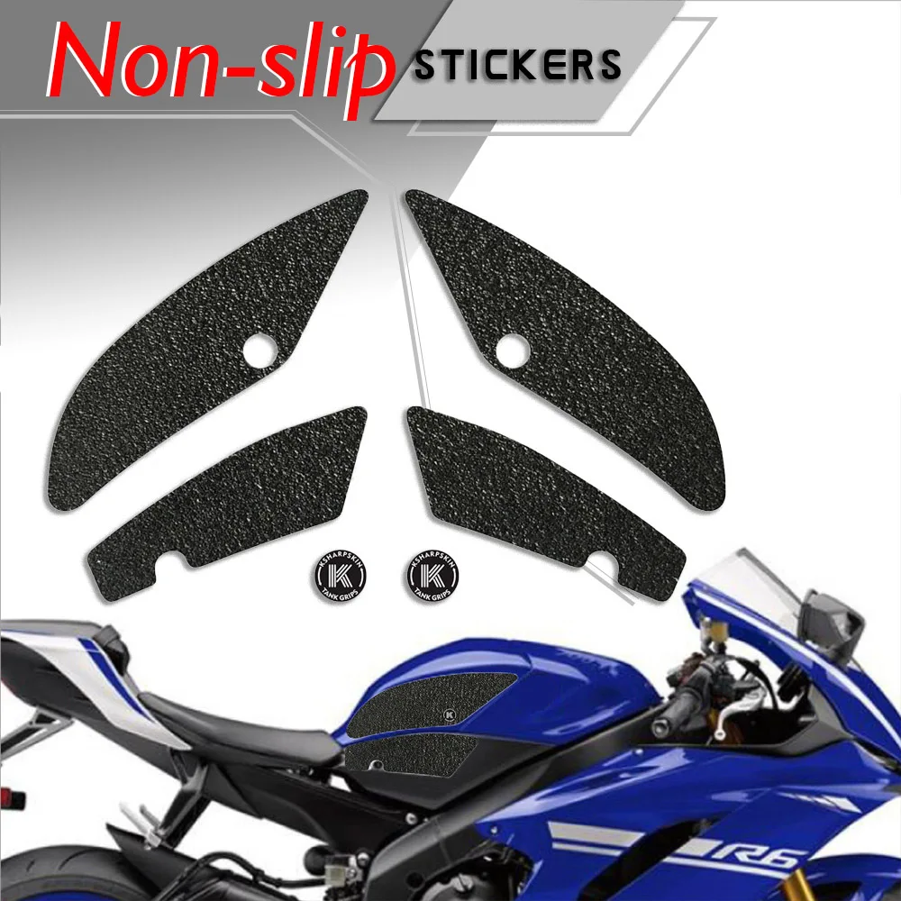 Adesivi 3D Sticker Decal Emblem Protector Tank Pad Tank Grip Per Yamaha 2017-2018 Yzf R6