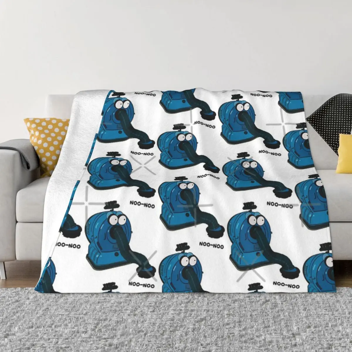 Noo-Noo Teletubby Vacuum Una Coperta In Micro Pile Ultra-Morbida