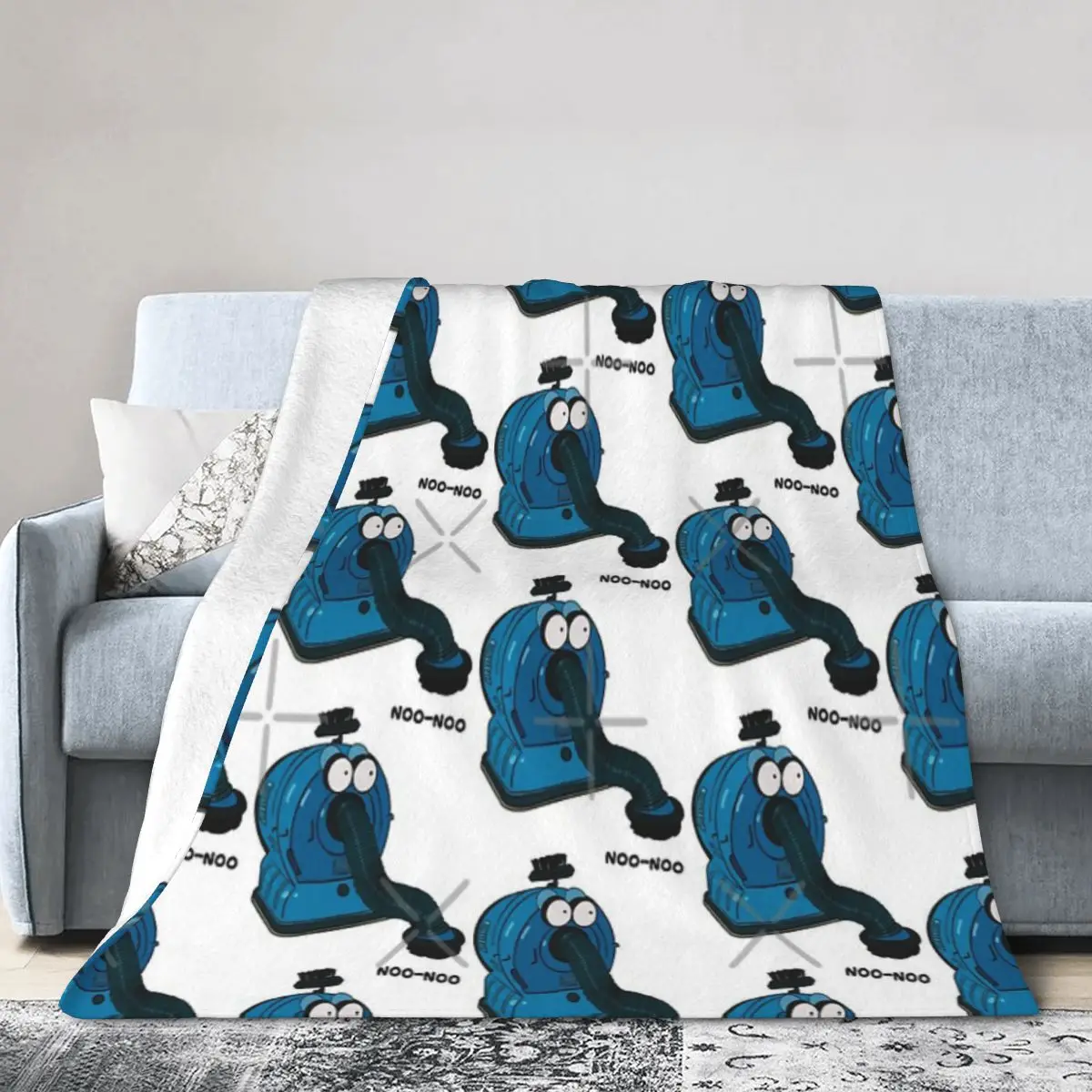 Noo-Noo Teletubby Vacuum Una Coperta In Micro Pile Ultra-Morbida