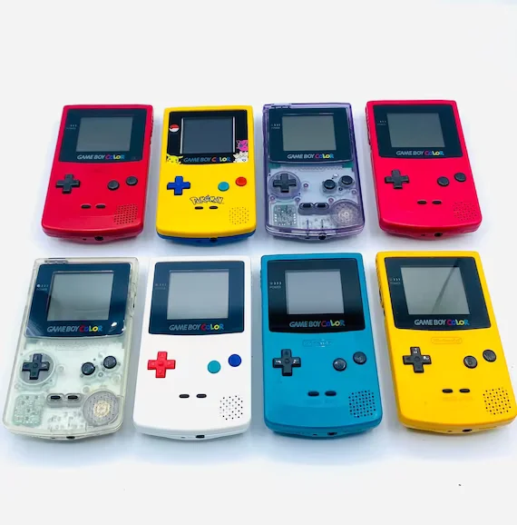 Console Di Gioco Originale Gbc Game Boy Colorul Handle Game Nostalgic Card Handheld Case