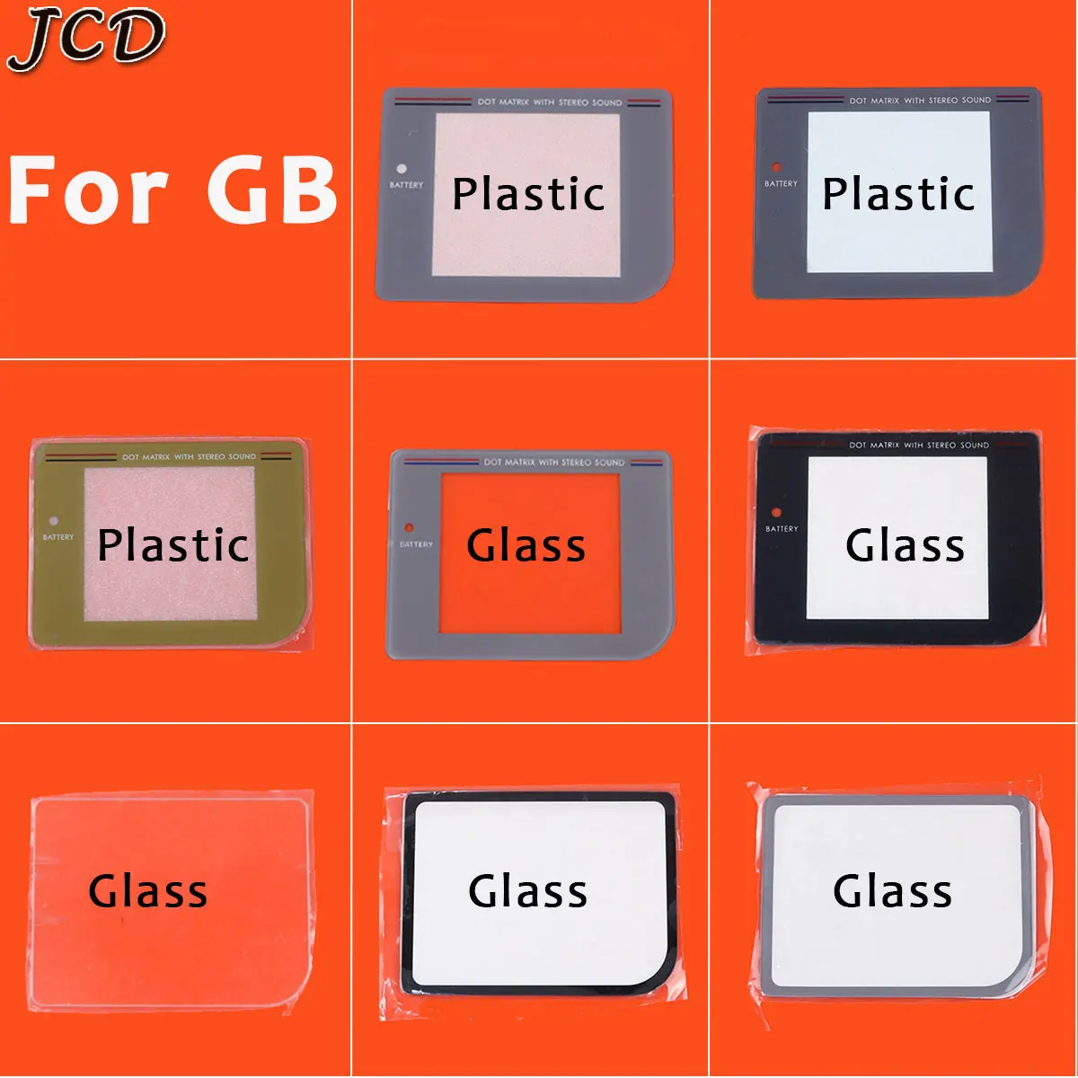 Jcd 8 Modelli Copriobiettivo Per Gameboy Game Boy Dmg Per Gb Display Screen Protector Lens Plastic Glass