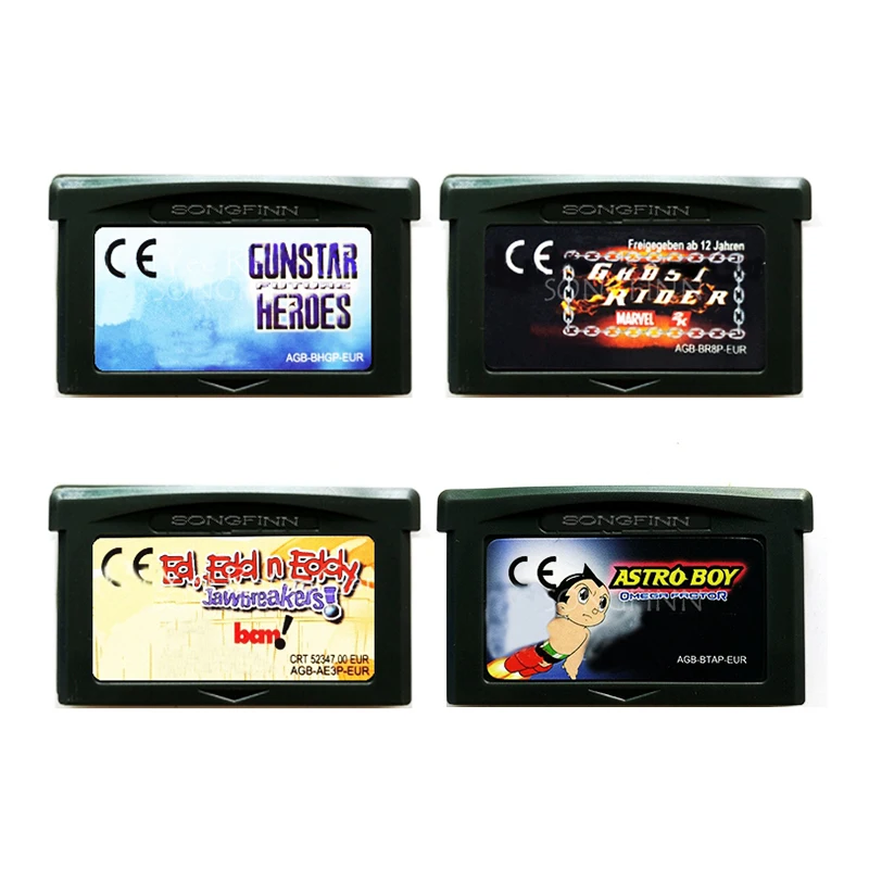 Gunstar Future Ghost Rider Ed Edd N Eddy Jawbreakers Astro Boy Omega Factor Memory Cartridge Card Per Console Per Videogiochi A 32 Bit