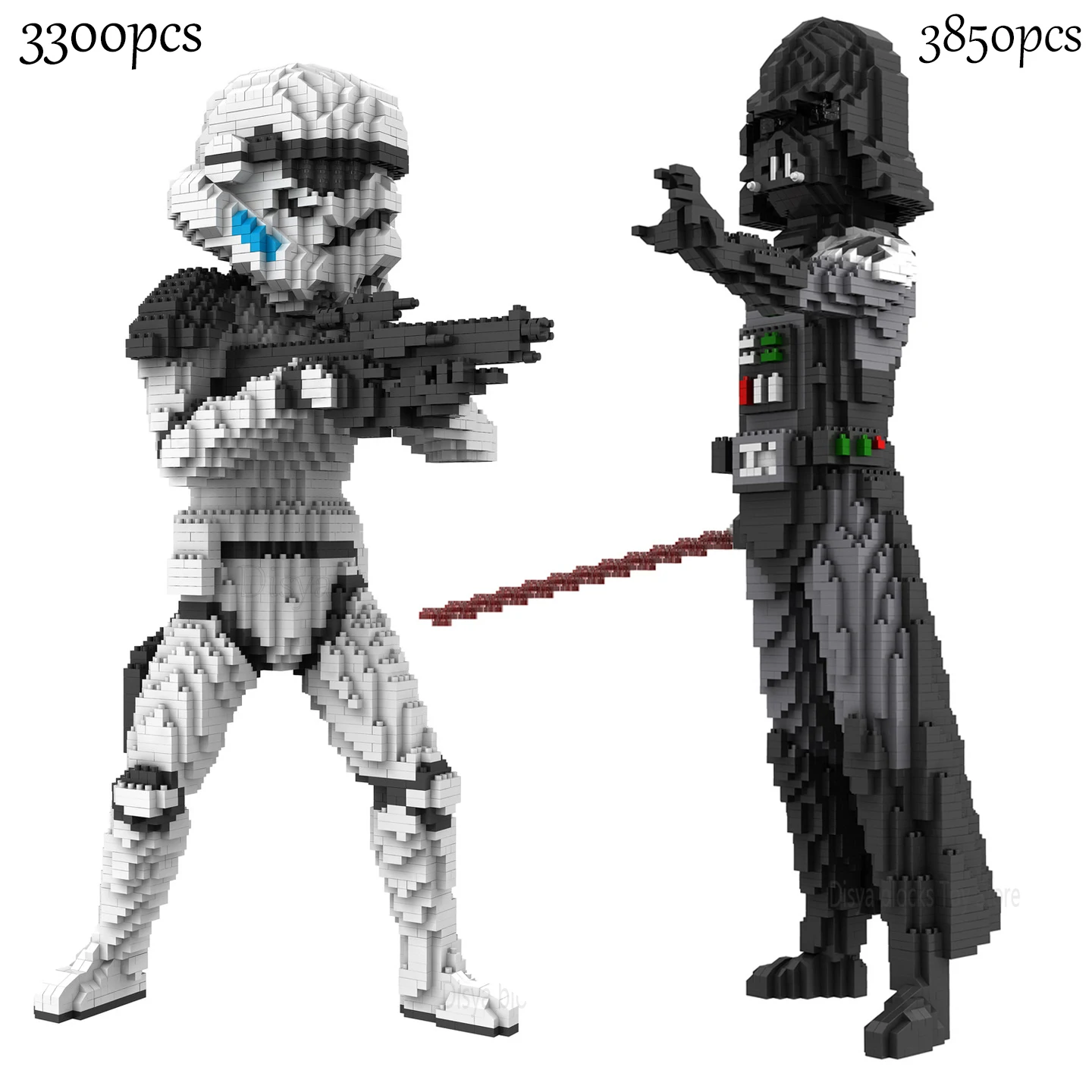 3850 Pz Star Wars Darth Vader Diamond Building Blocks Movie Yoda Stormtrooper Action Figures Giocattoli Micro Blocchi Per Bambini