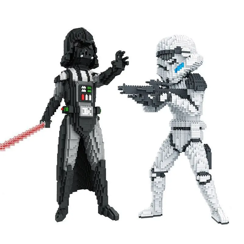 3300 Pz Star Wars Darth Vader Diamond Building Blocks Movie Yoda Stormtrooper Action Figures Giocattoli Micro Blocchi Per Bambini