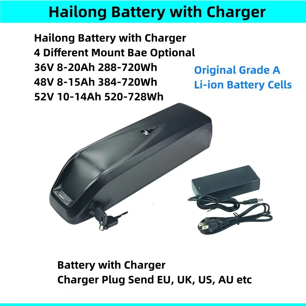 Hailong Down Tube Ebike Batteria 36V 7.5Ah 8.8Ah 10Ah 12.5Ah 13Ah 48V 7.8Ah 10Ah 10.4Ah Per Eleglide M1 Plus Eleglide M1 Bike