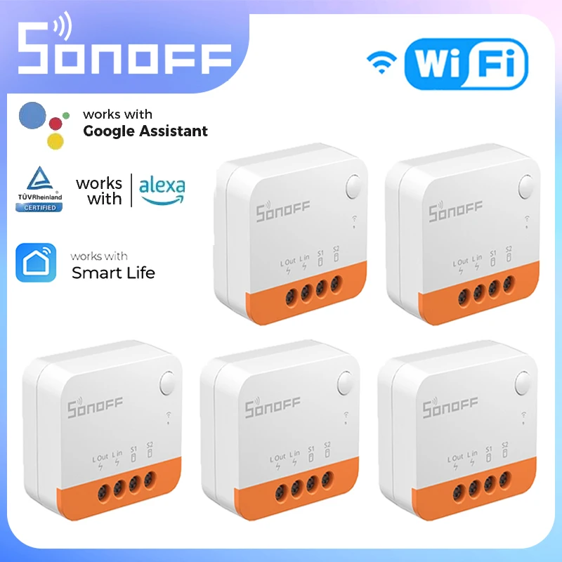 Sonoff Mini R4 Modulo Interruttore Wifi Wi-Fi Interruttore A 2 Vie Modulo Smart Home Relè Wi-Fi Telecomando Vocale Alexa Google Home Alice