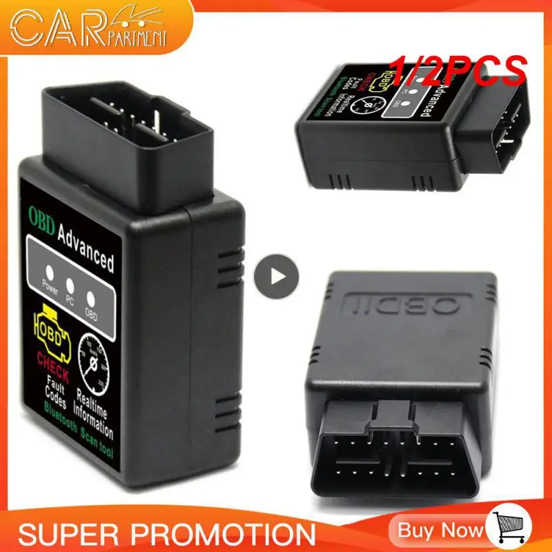 1/2Pcs Hhobd Advanced Elm327 Bluetooth Obd2 Hh Obd V1.5 Controlla Il Codice Di Errore Cancella Lo Scanner Del Codice Di Errore Per La Diagnostica Dell