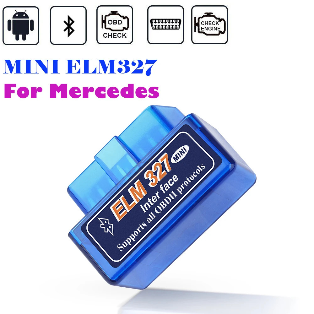 Per Amg Mercedes Benz W212 W222 W221 W220 W211 W210 W213 W202 W204 W205 Bluetooth Elm327 Obd2 Scanner Strumenti Di Diagnostica Android