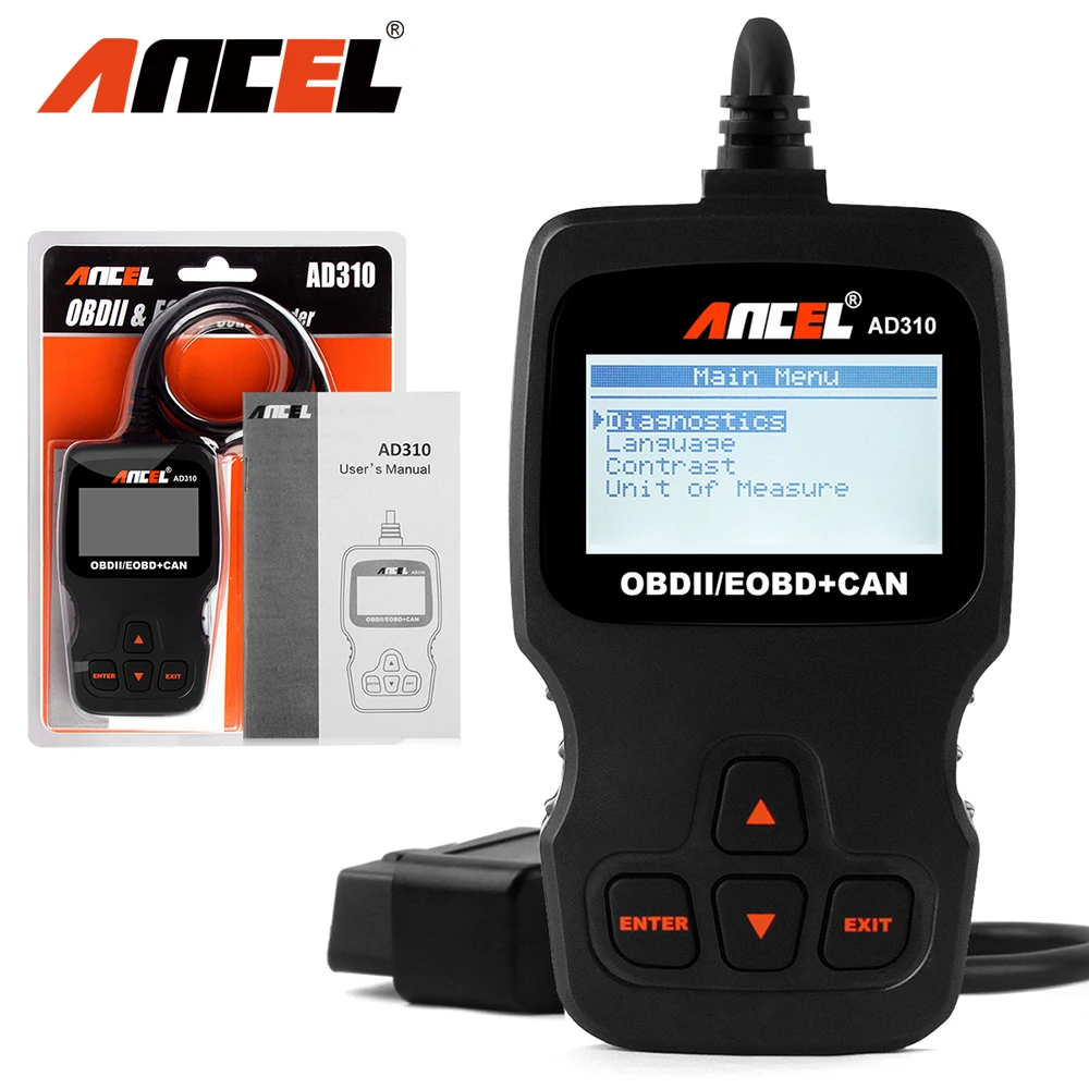 Ancel Ad310 Car Full Obd2 Diagnostic Tools Obd 2 Automotive Professional Code Reader Scanner Check Engine Auto Obd Ll Scanner