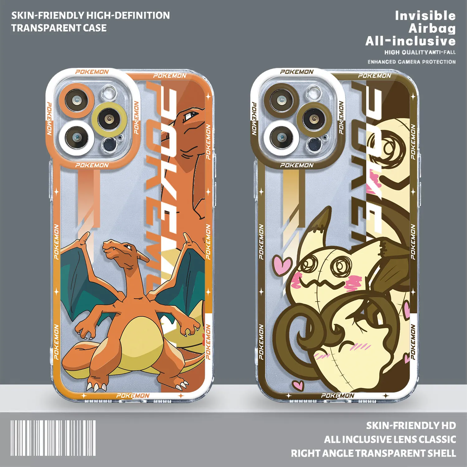 P-Pokemon Charizard Lucario Clear Case Per Iphone 14 Pro Max 8 6 7 Plus 11 12Pro Se 2020 Xr Xs 13 Mini X Xs Max Cover In Silicone