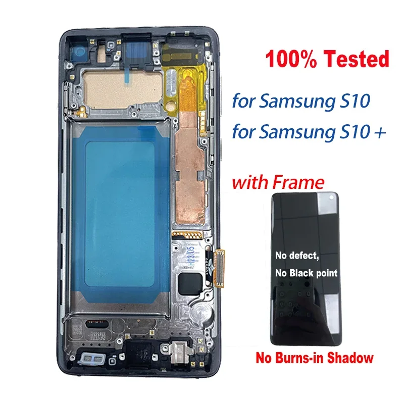 Schermo Per Samsung Galaxy S10 S10 Plus Display Lcd Touch Screen Parti Sostituzione Dello Schermo Per Samsung S10 S10 +