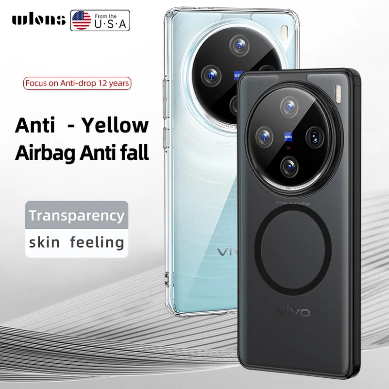Custodia Protettiva Per Telefono Per Vivo X100 Pro X100 X90 Pro + X90 X80 X Note Iqoo Neo 7 Iqoo 12 Pro 8 Protezione Per Fotocamera Cover Trasparente