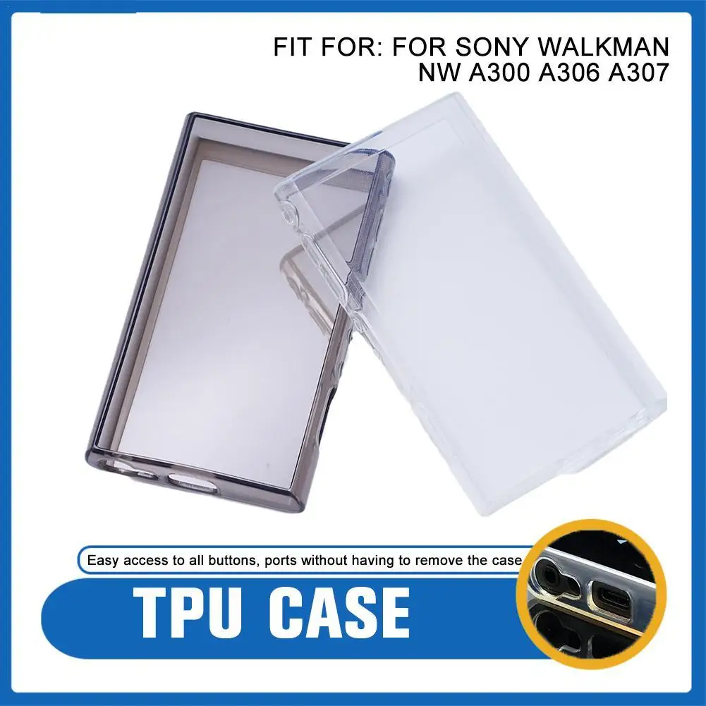 Per Sony Soft Clear Tpu Custodia Protettiva In Pelle Per Sony Walkman Serie Nw-A300 Nw-A306 Nw-A307 V8B9