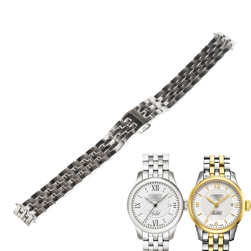 Wentula Watchband Per Tissot Le Locle Automatic T41 Cinturini Per Orologi Con Cinturino Solido In Acciaio Inossidabile Donna L134 L234 12Mm