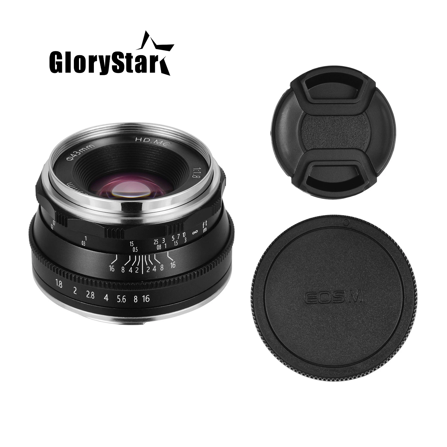 Glorystar 25Mm F1.8 Prime Lens Messa A Fuoco Manuale Per Canon Ef-M Mount Eos M M1 M2 M3 M5 M50 M6 M10 M100 Mirrorless Camera